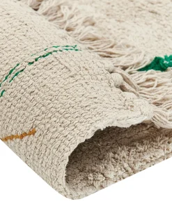 Tapete Em Algodao Creme 160 X 230 Cm Cetmi