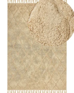 Tapete Em Algodao Creme 160 X 230 Cm Sanliurfa