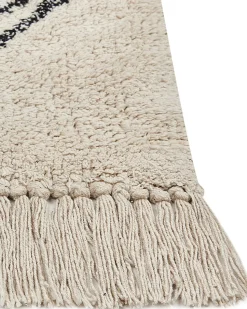 Tapete Em Algodao Creme 160 X 230 Cm Somek