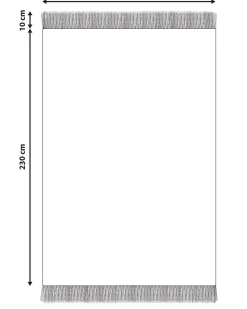 Tapete Em Algodao Creme 160 X 230 Cm Somek