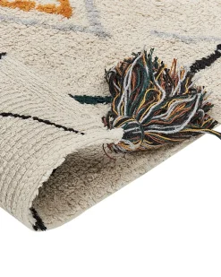 Tapete Em Algodao Creme 160 X 230 Cm Bolay