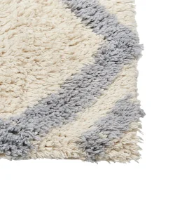 Tapete Em Algodao Creme E Cinzento 160 X 230 Cm Nevsehir