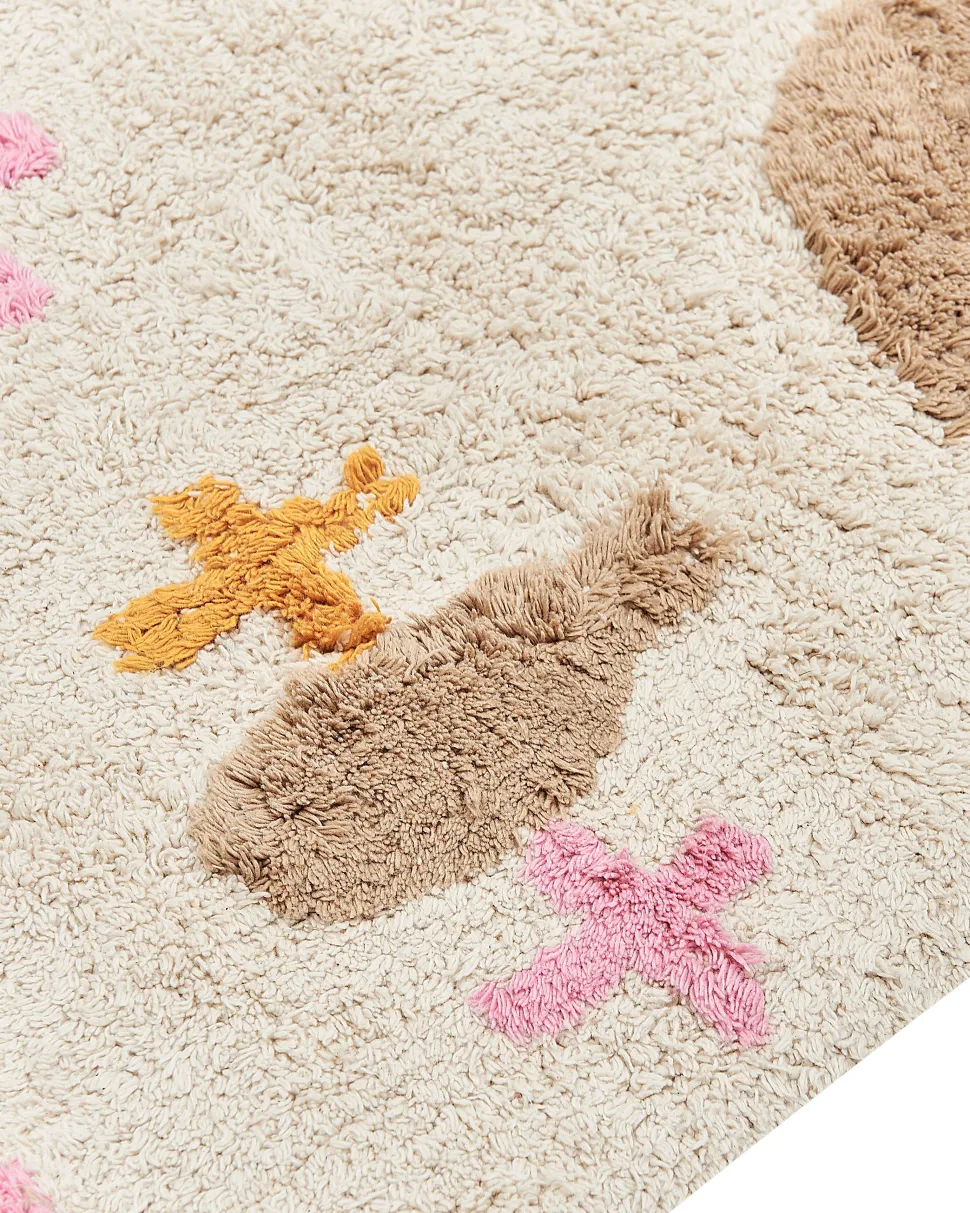 Tapete Em Algodao Multicolor 160 X 230 Cm Daran