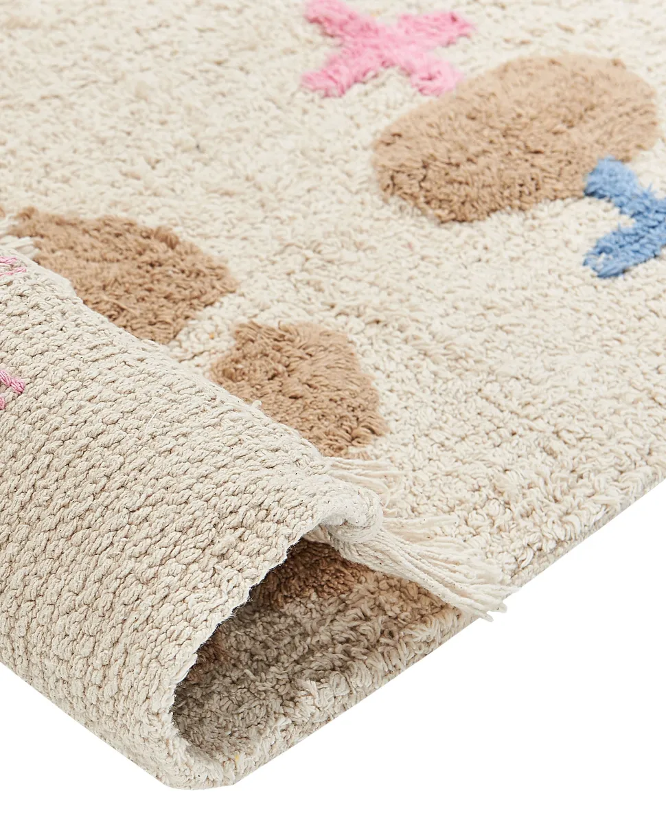 Tapete Em Algodao Multicolor 160 X 230 Cm Daran