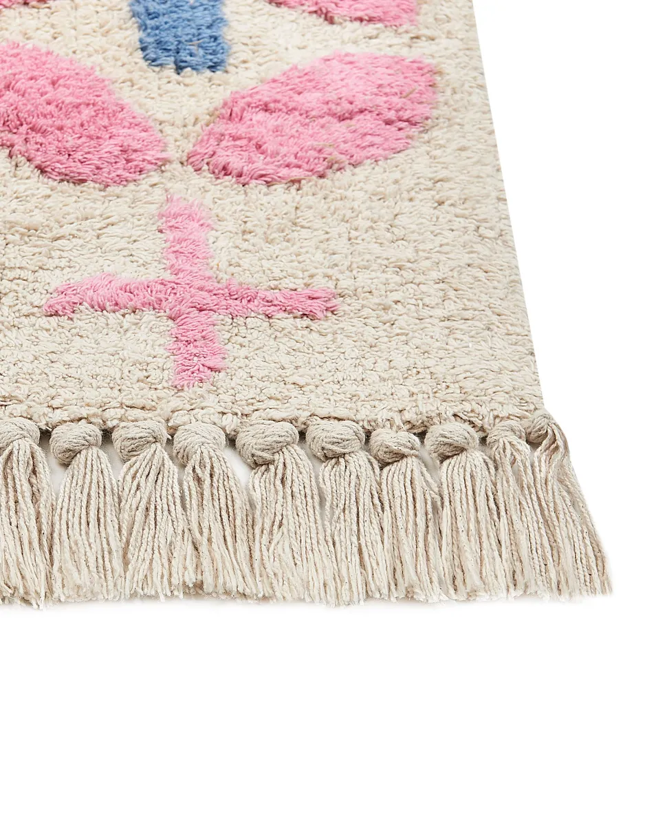 Tapete Em Algodao Multicolor 160 X 230 Cm Daran