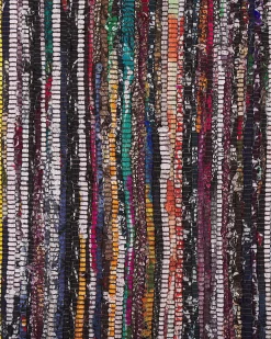 Tapete Em Algodao Multicolor Escuro 160 X 230 Cm Danca