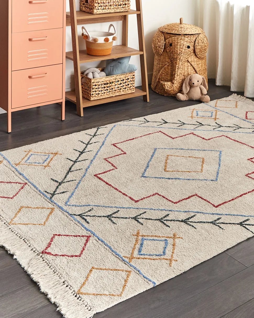 Tapete Em Algodao Multicolor 160 X 230 Cm Kuskan