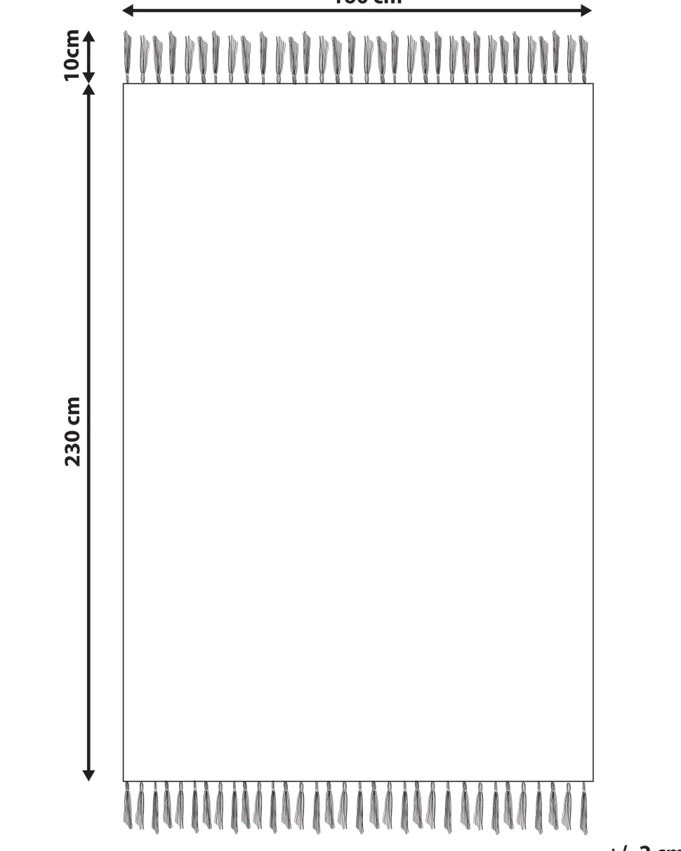 Tapete Em Algodao Multicolor 160 X 230 Cm Kuskan