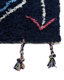 Tapete Em Algodao Preto 160 X 230 Cm Corum