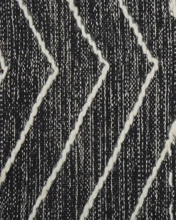 Tapete Em Algodao Preto E Branco 160 X 230 Cm Khenifra