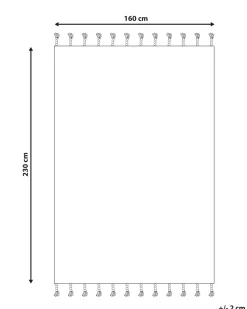 Tapete Em Algodao Preto E Branco 160 X 230 Cm Kebir