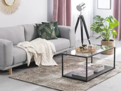 Tapete Em Algodao Taupe 160 X 200 Cm Beykoz