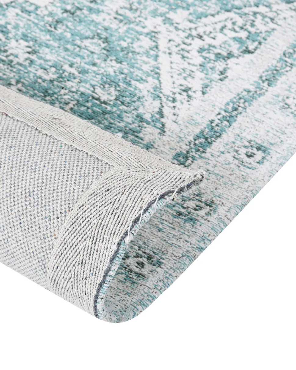 Tapete Em Algodao Verde Menta 160 X 230 Cm Fulla