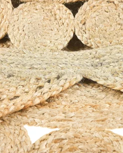 Tapete Em Forma De Estrela De Juta Creme 120 Cm Araban