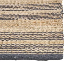 Tapete Em Juta Castanho E Cinzento 160 X 230 Cm Budho