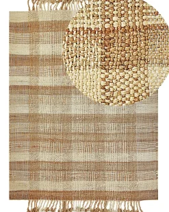 Tapete Em Juta Creme 160 X 230 Cm Berissa