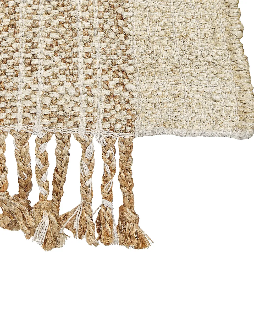 Tapete Em Juta Creme 160 X 230 Cm Ortaoba