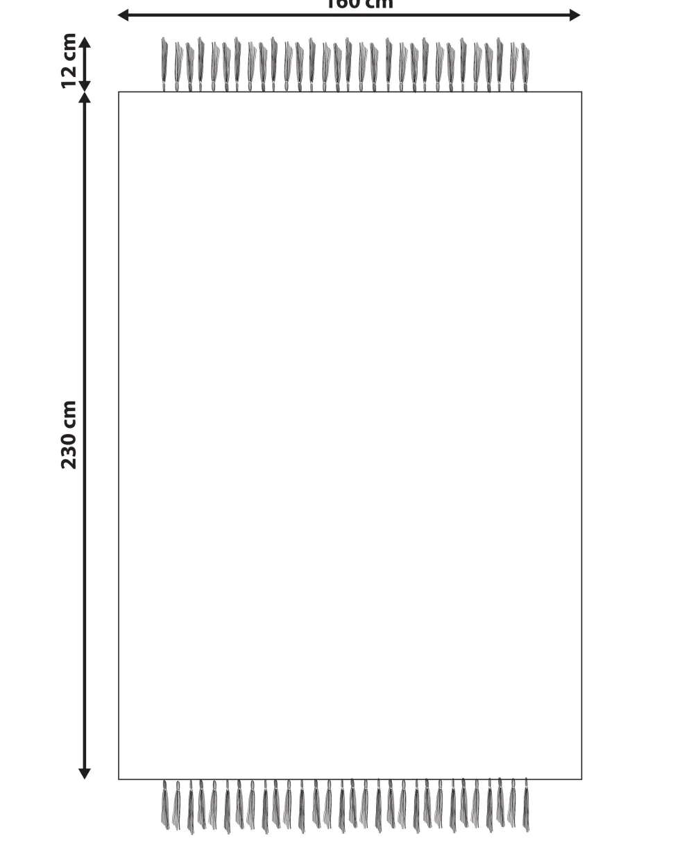 Tapete Em Juta Creme 160 X 230 Cm Ortaoba