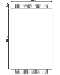 Tapete Em Juta Creme 200 X 300 Cm Karkin