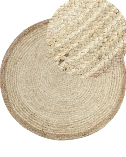 Tapete Em Juta Creme Clara 120 Cm Menemen