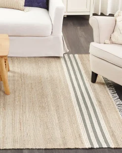 Tapete Em Juta Creme E Cinzenta 160 X 230 Cm Mirza