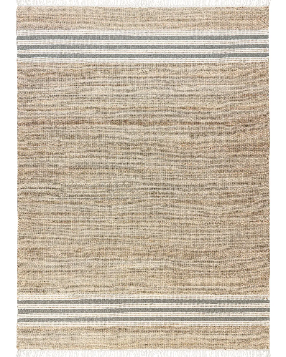 Tapete Em Juta Creme E Cinzenta 160 X 230 Cm Mirza