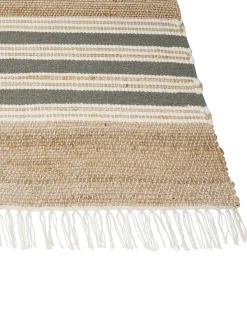 Tapete Em Juta Creme E Cinzenta 160 X 230 Cm Mirza