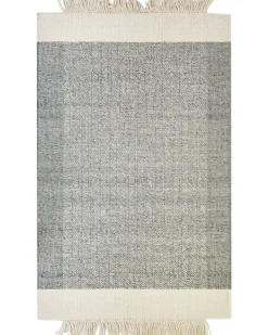 Tapete Em La Cinzenta E Branca 160 X 230 Cm Tatlisu