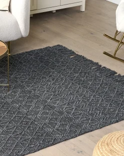 Tapete Em La Preto 200 X 300 Cm Alucra