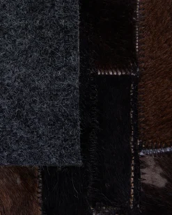 Tapete Em Pele Genuina Castanha 160 X 230 Cm Akseki