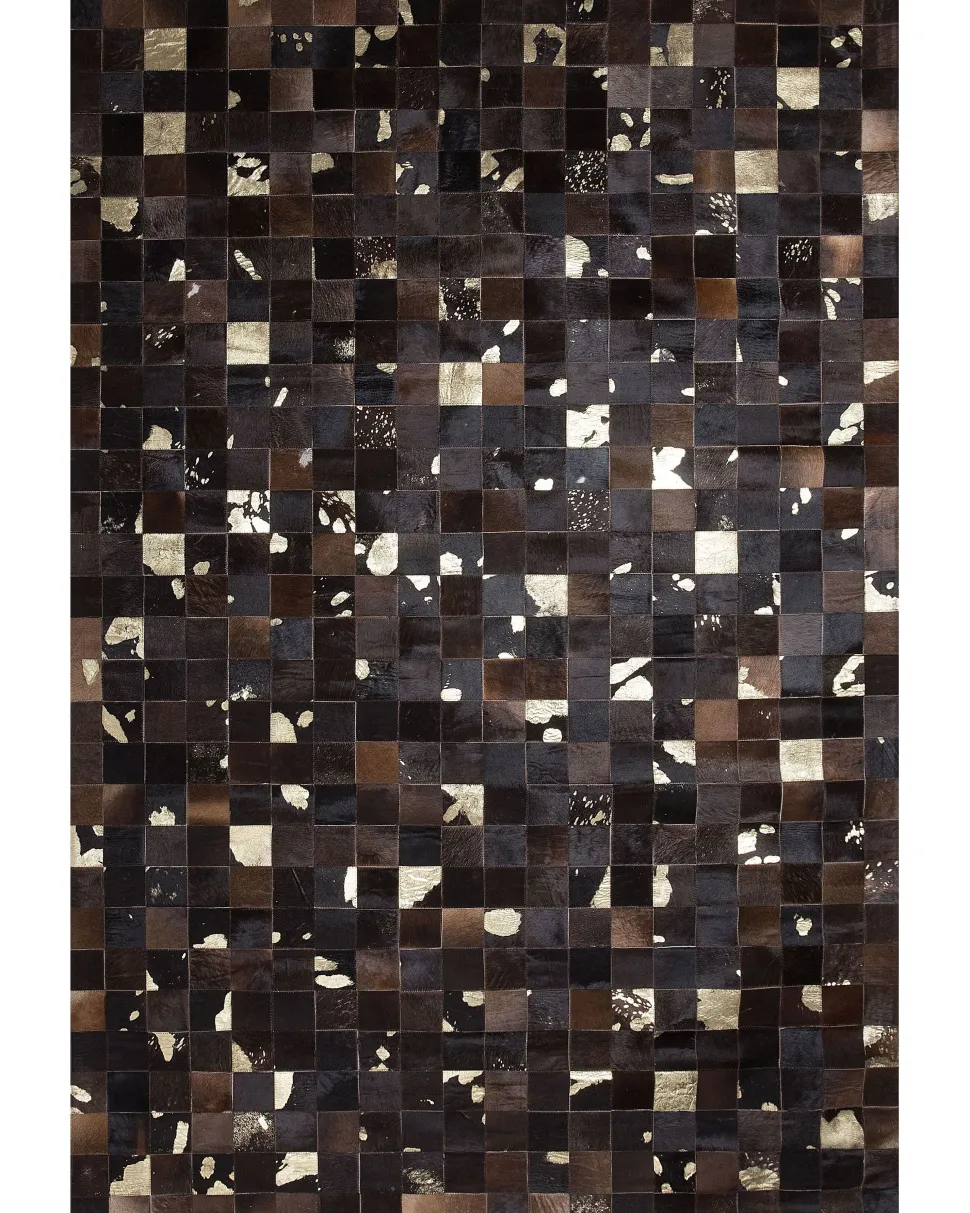 Tapete Em Pele Genuina Castanha 200 X 300 Cm Bandirma