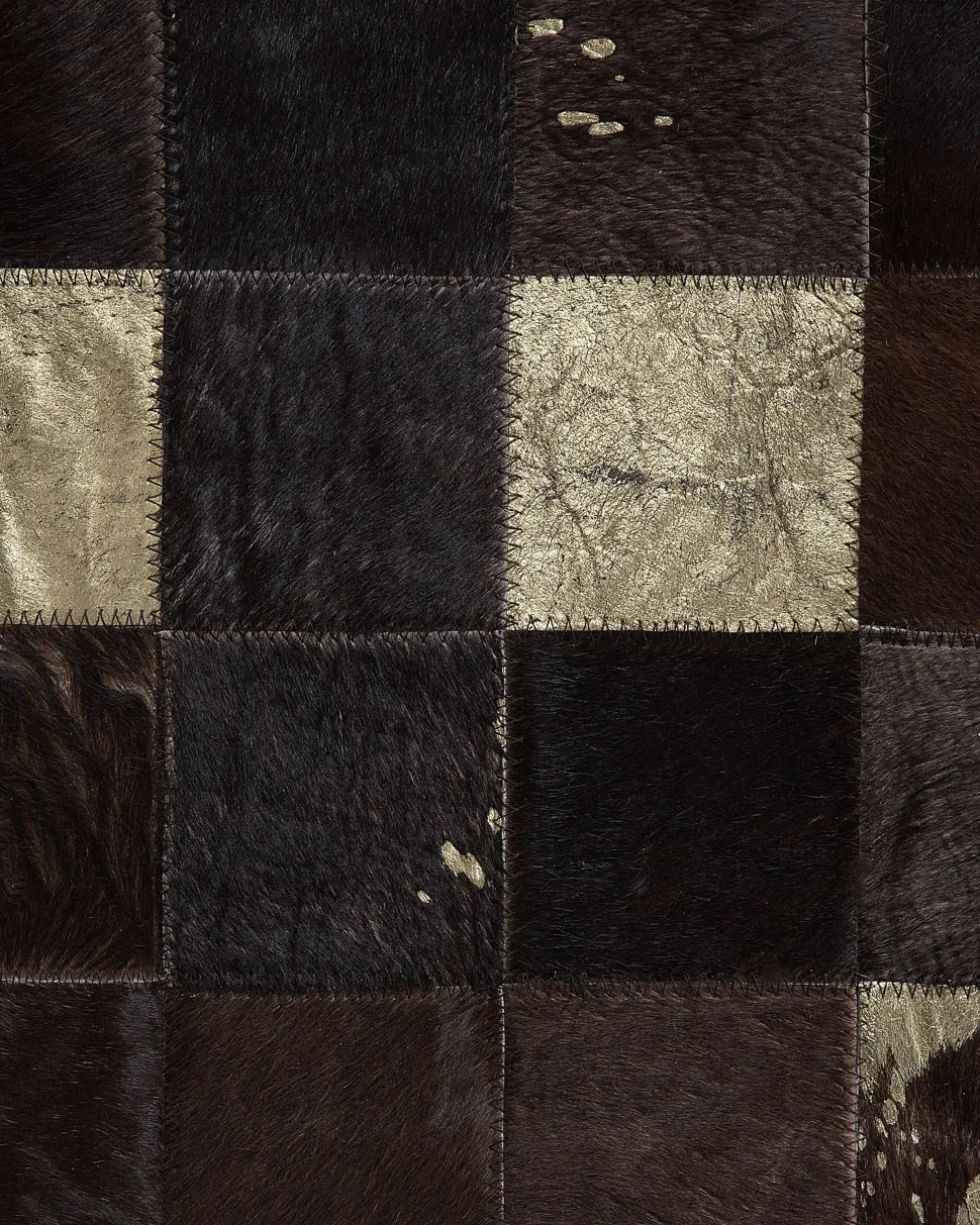 Tapete Em Pele Genuina Castanha 200 X 300 Cm Bandirma