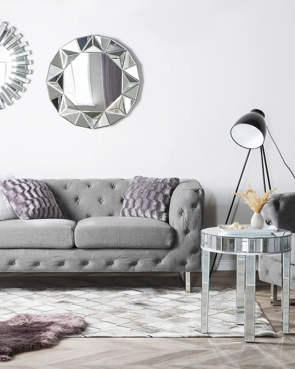 Tapete Em Pele Genuina Cinzenta 160 X 230 Cm Agacli