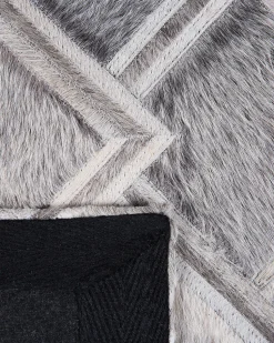 Tapete Em Pele Genuina Cinzenta 160 X 230 Cm Agacli