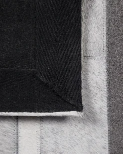 Tapete Em Pele Genuina Cinzenta Clara 160 X 230 Cm Azay