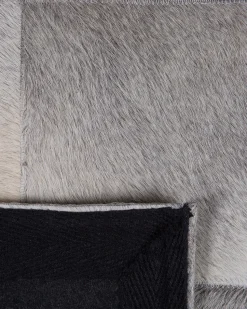 Tapete Em Pele Genuina Cinzenta 160 X 230 Cm Alacam