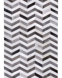 Tapete Em Pele Genuina Cinzenta 140 X 200 Cm Aksaz