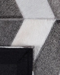 Tapete Em Pele Genuina Cinzenta 140 X 200 Cm Aksaz