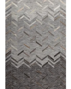 Tapete Em Pele Genuina Cinzenta 160 X 230 Cm Arkum