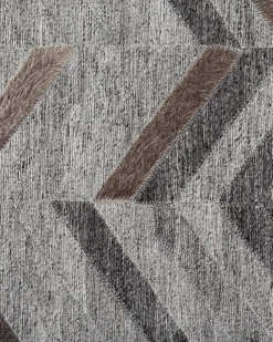 Tapete Em Pele Genuina Cinzenta 160 X 230 Cm Arkum