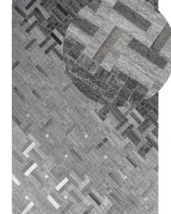 Tapete Em Pele Genuina Cinzenta 140 X 200 Cm Dara