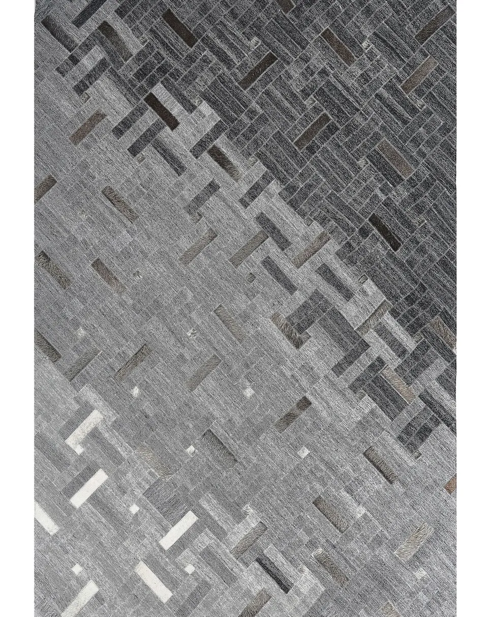 Tapete Em Pele Genuina Cinzenta 140 X 200 Cm Dara