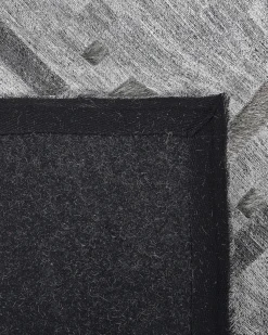 Tapete Em Pele Genuina Cinzenta 140 X 200 Cm Dara