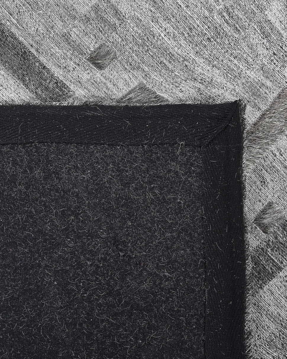 Tapete Em Pele Genuina Cinzenta 140 X 200 Cm Dara