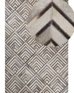 Tapete Em Pele Genuina Creme 160 X 230 Cm Tekir