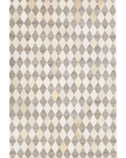 Tapete Em Pele Genuina Creme E Castanha 160 X 230 Cm Seslice