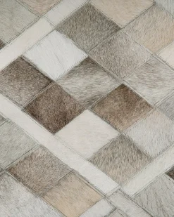 Tapete Em Pele Genuina Multicolor 160 X 230 Cm Hirka