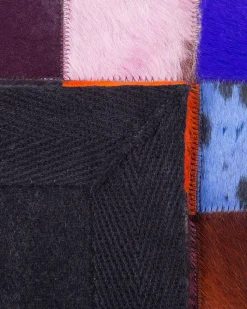 Tapete Em Pele Genuina Multicolor 160 X 230 Cm Enne