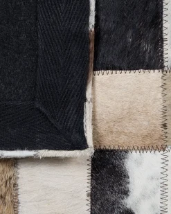 Tapete Em Pele Genuina Multicolor 160 X 230 Cm Cerli