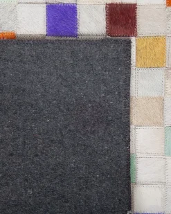 Tapete Em Pele Genuina Multicolor 160 X 230 Cm Advan